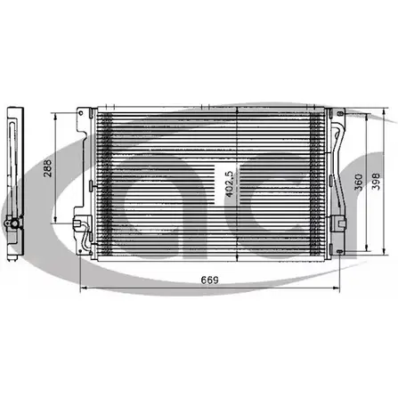 Радиатор кондиционера ACR 3759416 5TY0BLT 300210 EL3P D изображение 0