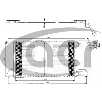 Радиатор кондиционера ACR DE73V8 C SAJKVH 3759426 300238