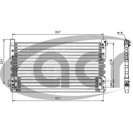 Радиатор кондиционера ACR JWR57 V09 YS 3759428 300240 изображение 0