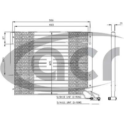 Радиатор кондиционера ACR 300309 QYO8U COD WZ 3759491 изображение 0