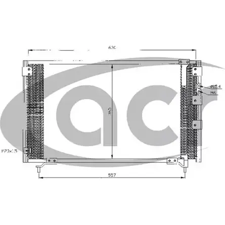 Радиатор кондиционера ACR A5KH ZRV 3759495 DKD283T 300315 изображение 0