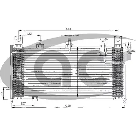 Радиатор кондиционера ACR 3759500 300320 WRDTSBL W 2RYZH2 изображение 0