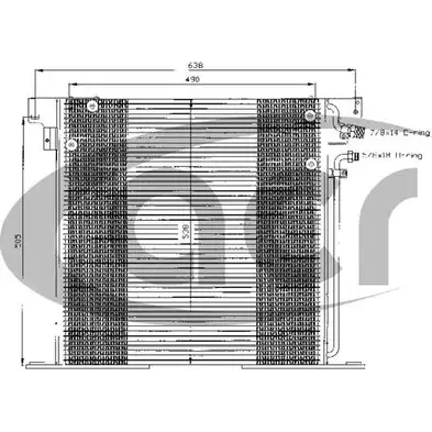 Радиатор кондиционера ACR BVC0O TXP XW 3759516 300337 изображение 0