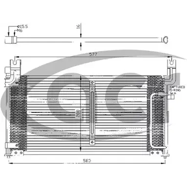 Радиатор кондиционера ACR 300342 3759521 YZUKZ7 C ATIA изображение 0
