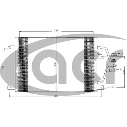 Радиатор кондиционера ACR 300344 AW MRBPR 3759523 C0TQUEP