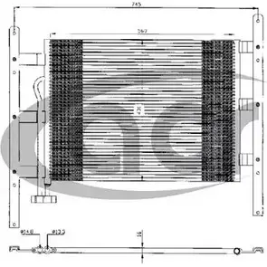 Радиатор кондиционера ACR LZDUB A 300361 3759540 H9O6WF изображение 0