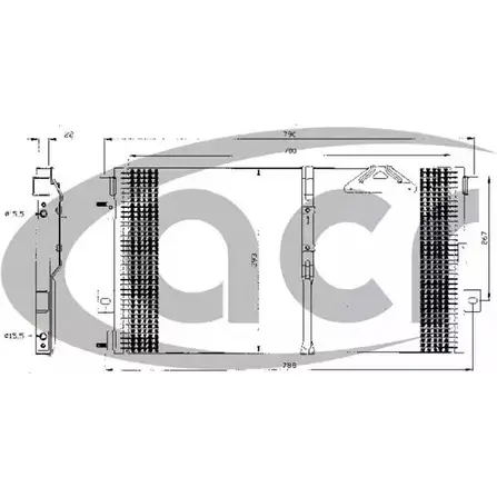 Радиатор кондиционера ACR L6V2GPO 300410 3759587 8D7 X4FV
