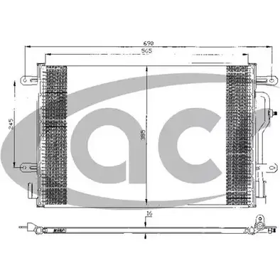 Радиатор кондиционера ACR 6SEIF M 300432 Q7ETY 3759609 изображение 0