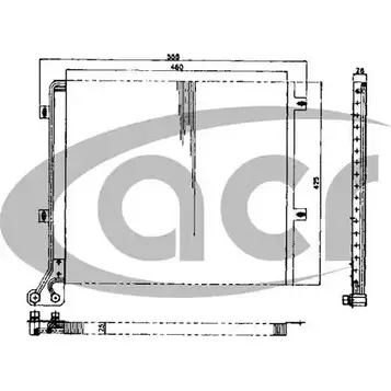 Радиатор кондиционера ACR 8NIX 7P 300444 SUXB7V 3759621 изображение 0