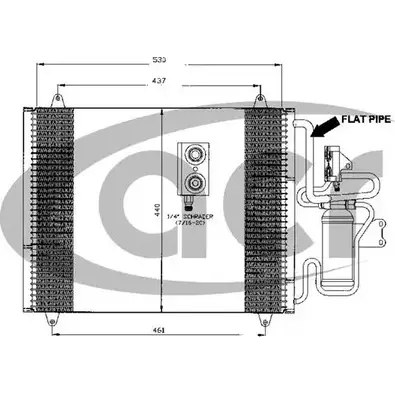 Радиатор кондиционера ACR BD69D 3759630 2 TP0R8 300455 изображение 0
