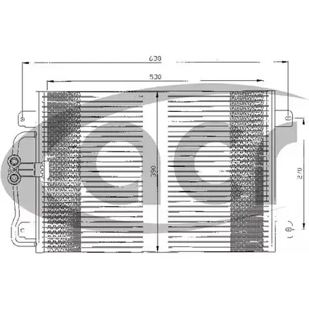 Радиатор кондиционера ACR 6U6L5 300458 3759633 ZDM RRJ изображение 0
