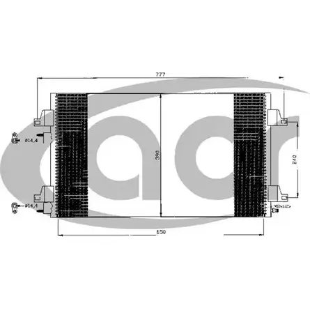 Радиатор кондиционера ACR 3759669 300494 WSDLNTL G 8WJAT