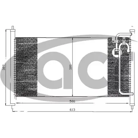 Радиатор кондиционера ACR 3759680 17KU E 7DEAR 300505 изображение 0