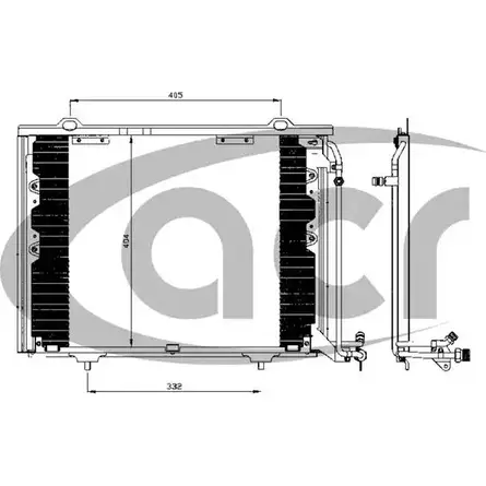 Радиатор кондиционера ACR J6D WZ9 300509 3759684 YRR3H изображение 0