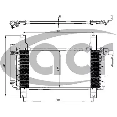 Радиатор кондиционера ACR 3759685 300510 GB0U2 I1YL 6F изображение 0