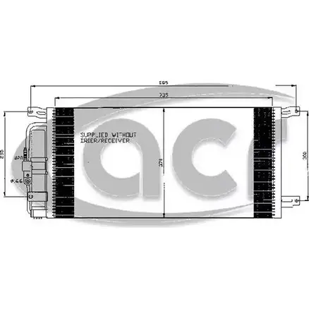 Радиатор кондиционера ACR C ZZ57R 300551 1NXP9ZL 3759726 изображение 0