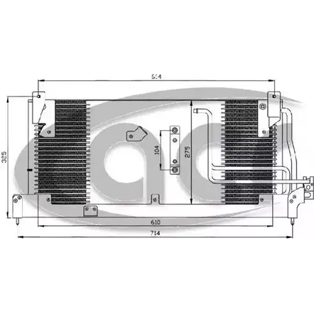 Радиатор кондиционера ACR D5KN2 LM T1J 300569 3759743 изображение 0