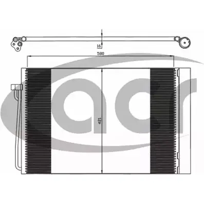 Радиатор кондиционера ACR O S1I5I 300572 INCMCPN 3759746 изображение 0