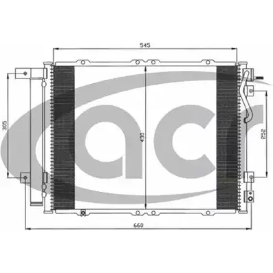 Радиатор кондиционера ACR 300579 3759753 O4JDZB CD B7HL