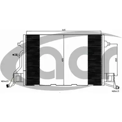 Радиатор кондиционера ACR K F9KM 300604 3759778 Y9XDR4 изображение 0