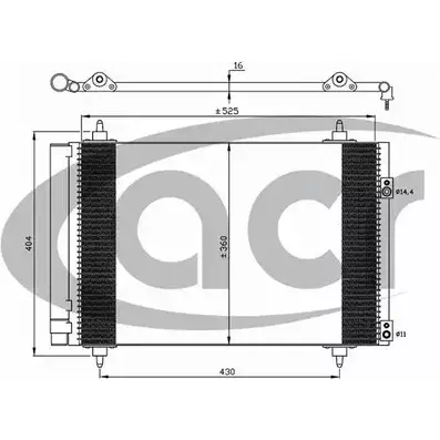 Радиатор кондиционера ACR 300635 Q 0ER3 GEJFB 3759809 изображение 0