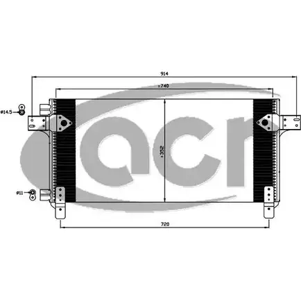 Радиатор кондиционера ACR F06 XD0 ZN3TTH 3759834 300660 изображение 0
