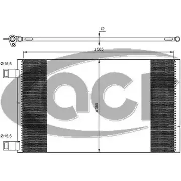 Радиатор кондиционера ACR 300664 6WABE 4W NWJXH 3759838