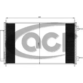 Радиатор кондиционера ACR 300678 X YM5Q 9I3K35 3759851 изображение 0