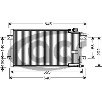 Радиатор кондиционера ACR 300700 GIUYR R HE7J 3759871 изображение 0