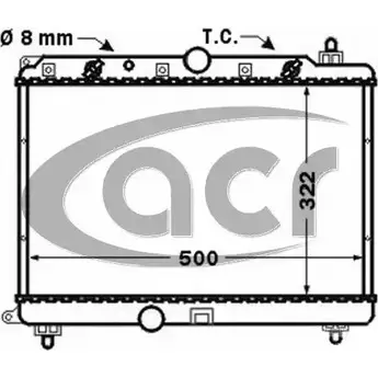 Радиатор охлаждения двигателя ACR 300900 HQJM2 3759877 1 GKFP