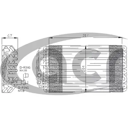 Испаритель кондиционера ACR 310117 3759944 9S8MX7 V HXTT изображение 0