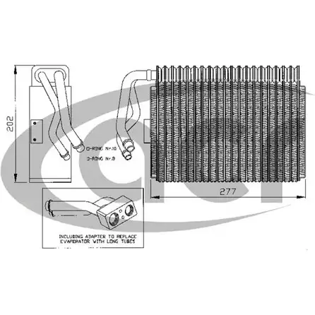 Испаритель кондиционера ACR 310120 6I65AJ 3759947 XOIB Y