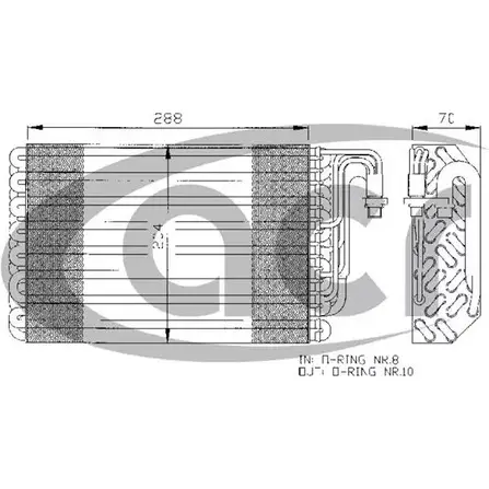 Испаритель кондиционера ACR 3759961 L ZLF3SR 5CR1NKA 310134