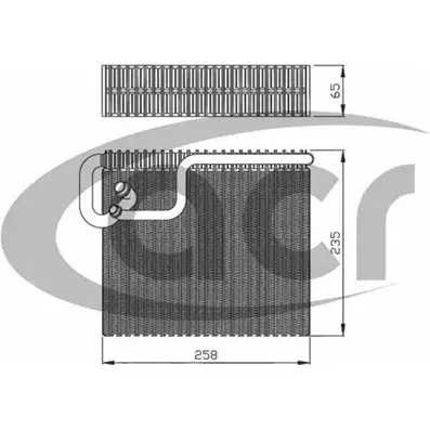 Испаритель кондиционера ACR U4WV 1 1K2C7O 3759987 310162