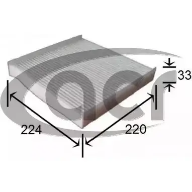 Салонный фильтр ACR 321492 3760165 4SQA 6 WT2RY изображение 0