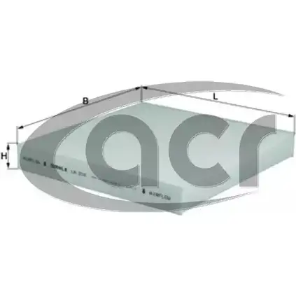 Салонный фильтр ACR MFTSU2 3TW G9 3760198 321546