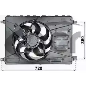 Вентилятор радиатора двигателя ACR 9HX10 DB FQY 330313 3760556 изображение 0