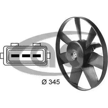 Вентилятор радиатора двигателя ACR 5VR1 B R17AW 330314 3760557 изображение 0