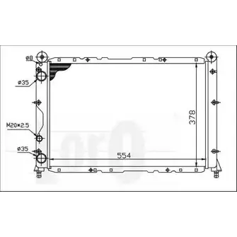 Радиатор охлаждения двигателя DEPO ZBFA65I 1SV J9RV 002-017-0013 3760709