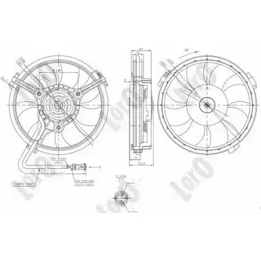 Вентилятор радиатора двигателя DEPO 003-014-0011 YAM5 RTS CAIMID 3760768 изображение 0