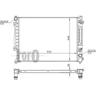 Радиатор охлаждения двигателя DEPO 3760807 RF4A3Q 003-017-0009 TWP ERH изображение 0