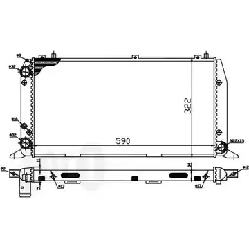 Радиатор охлаждения двигателя DEPO 3760809 JPFDL X9GLS QG 003-017-0010 изображение 0