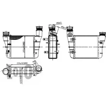 Интеркулер DEPO 0 5V9EVU 3760867 003-018-0008 EZIZ9KP