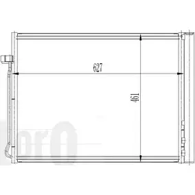 Радиатор кондиционера DEPO M5RG4W0 004-016-0020 3761281 JH QH5O