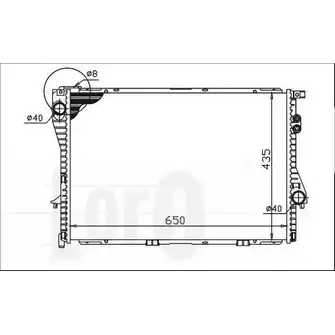 Радиатор охлаждения двигателя DEPO 3761292 I2SHE8 004-017-0001 G5RK BI