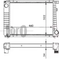 Радиатор охлаждения двигателя DEPO 55 55JTQ FS3IOE 3761319 004-017-0027