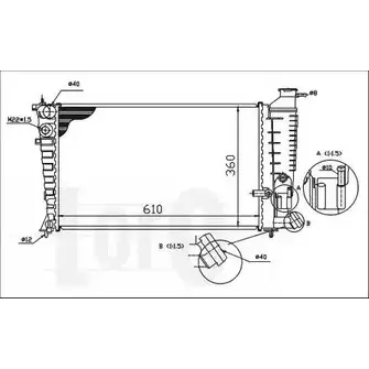 Радиатор охлаждения двигателя DEPO HKR H4 FH4VE 3762036 009-017-0031 изображение 0