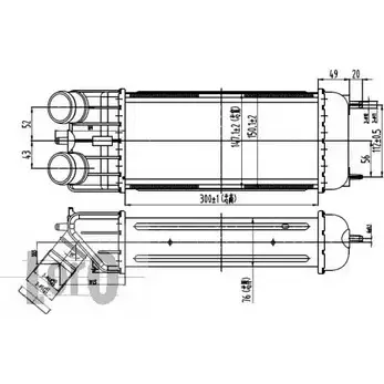 Интеркулер DEPO OSM7A L 3762072 4IBAW 009-018-0005 изображение 0