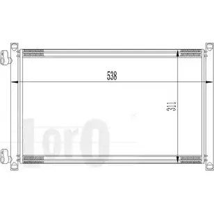 Радиатор кондиционера DEPO S4MH3 3762652 7G FI8O 016-016-0015