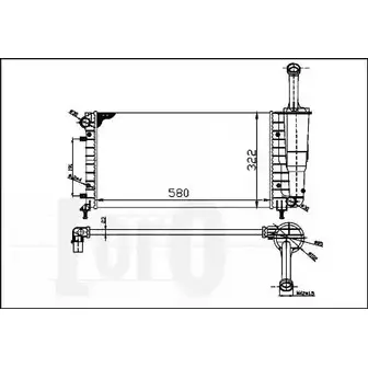 Радиатор охлаждения двигателя DEPO 1R7INSK K5 41L 016-017-0058 3762724